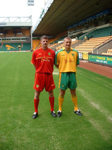 Matt Jackson and Adrian Coote Norwich City
